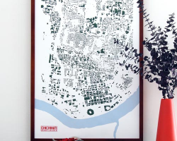 Cincinnati Footprint Print