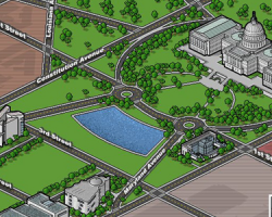 Great pixelart at Washington DC  visitor’s site