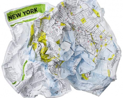 Emanuele Pizzolorusso’s Crumpled City Maps