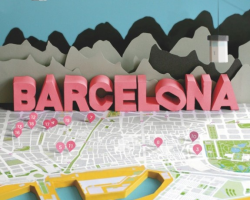 Anna Harlin’s 3D Barcelona City Map