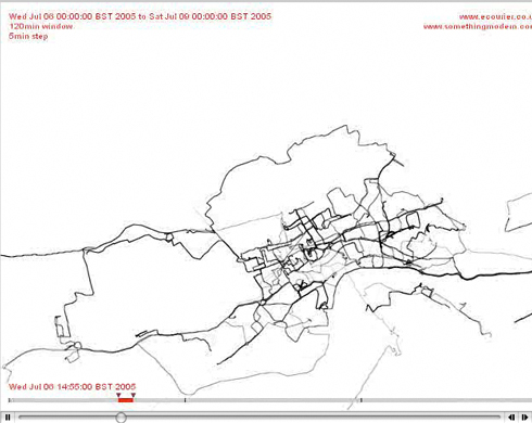 Video of London GPS info